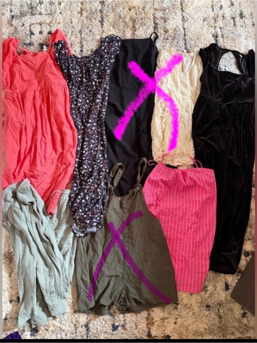 Assorted Dresses and Jumpsuits Collection- Size Large